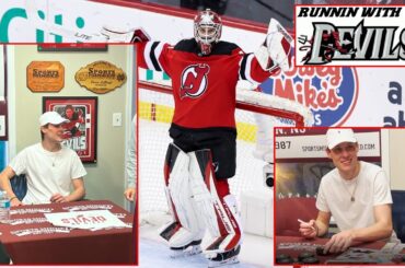 NJ Devils AKIRA SCHMID Autograph Signing At Sports Minded Unlimited 5/19/23