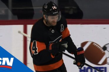 Flyers' Sean Couturier Records Natural Hat-Trick Against Bruins