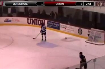 Shayne Gostisbehere gives and takes vs Quinnipiac - 12/7/13