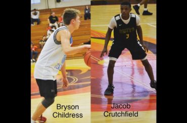 Bryson Childress & Jacob Crutchfield  doing work at the 2017 HoopCities WS Prep HS Bball Jamboree.