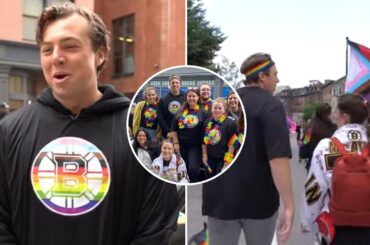 Bruins Defenseman Charlie McAvoy Showing His Support Boston’s 2023 Pride Parade 🏳️‍🌈