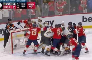 Panthers vs. Golden Knights Game 4 Ends in Chaos | 2023 NHL Stanley Cup Final