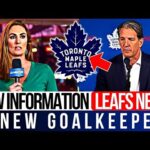 🚨 BREAKING NEWS! Goalkeeper Update On The Maple Leafs! TORONTO MAPLE LEAFS NEWS