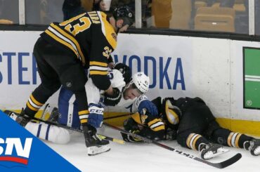 All Big Hits & Scrums From Physical Game 2 Between Maple Leafs And Bruins