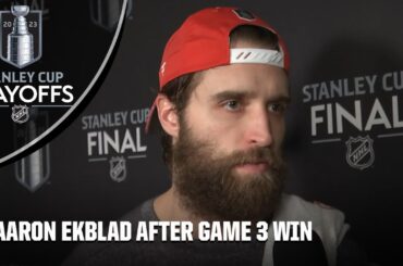 Aaron Ekblad after Game 3: What a difference between 3-0 and 2-1! | 2023 Stanley Cup Final