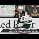 Mass. Native Matt Boldy Scores First Goal In NHL Debut Vs. Bruins