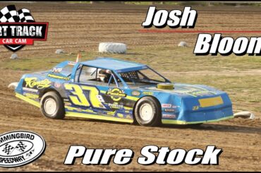 Josh Bloom driving #37B Pure Stock in the Feature at Hummingbird Speedway June 3, 2023