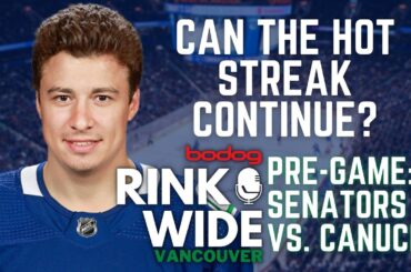 🏒PRE-GAME: Ottawa Senators vs. Vancouver Canucks (Mar 11 2023)