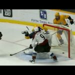 Sissons' goal on Varlamov counts but still gets called for charging