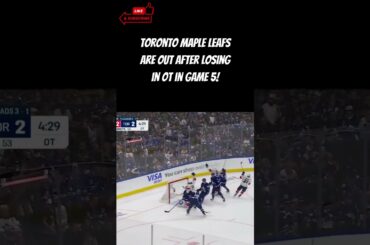 Watch How The Toronto Maple Leafs Get Eliminated! #shorts #nhl #hockey #sports