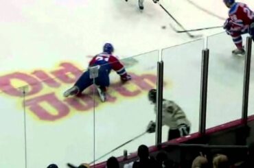 Vladislav Namestnikov huge hit on Klarc Wilson. May 22nd 2012