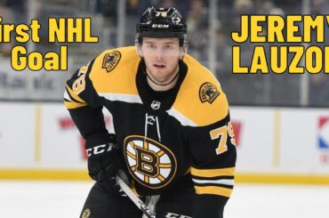 Jeremy Lauzon #79 (Boston Bruins) first NHL goal Nov 11, 2018