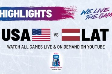 Highlights | USA vs. Latvia | 2023 #IIHFWorlds