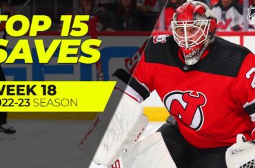 The Best Saves from Week 18 | Binnington, Luukkonen, Blackwood | 2022-23 NHL Season