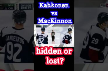 Did Nathan MacKinnon lose the puck or did Kaapo Kahkonen hide it? Minnesota vs Colorado 3-4 | NHL