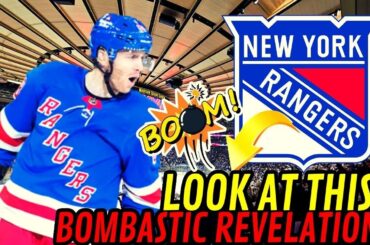 🚨TODAY'S LATEST NEWS FROM THE NEW YORK RANGERS! LOOK AT THIS!! BOMBASTIC REVELATION! NHL!