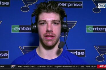 Zach Sanford: "It's pretty crazy" to score four goals in one game