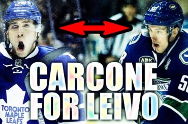 CANUCKS AND LEAFS TRADE (JOSH LEIVO TO CANUCKS / MICHAEL CARCONE TO LEAFS - Toronto Maple Leafs)