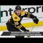 Brandon Carlo Signs Six-Year Contract Extension With Bruins