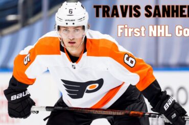 Travis Sanheim #6 (Philadelphia Flyers) first NHL goal Dec 14, 2017