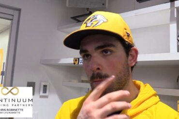 Preds defeat Blues in shootout - Dante Fabbro post game