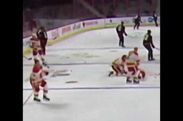 Calgary Flames Warm Up Gone Wrong