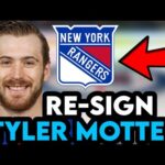 New York Rangers NEED To Re-Sign Tyler Motte This Offseason!