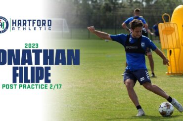 Jonathan Filipe Post Practice 2.17 From Bradenton, FL | Hartford Athletic