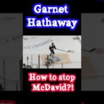 What other ways are there to stop Connor McDavid?! | Garnet Hathaway hits | NHL | Hockey #shorts