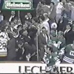 Hartford Whalers vs Boston Bruins Brawl 1990