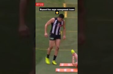 AFL player loses his TEMPER and SWINGS player around like a RAG DOLL