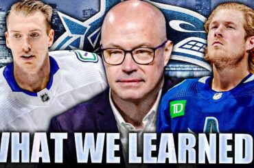 PATRIK ALLVIN'S PRESS CONFERENCE: WHAT WE LEARNED… (Vancouver Canucks News, Myers, Boeser, Pearson)