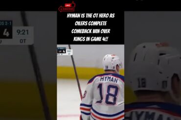 Watch Zach Hyman's Epic Game-Winning Goal Cap Comeback! #shorts #nhl #hockey #sports