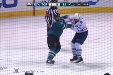 Tim Gleason vs Andrew Desjardins Mar 11, 2014