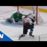 Mikko Rantanen Bats Pass From Nathan MacKinnon Out Of Midair To Score