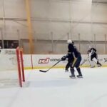 Yaroslav Askarov spinning stick handle at Nashville Predators Prospect Showcase 2022