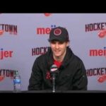 Post-practice Red Wings media availability: Pius Suter | Jan. 1, 2022