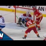 Johnny Gaudreau Takes Advantage Of Sloppy Montreal Canadiens Turnover And Snipes It Short Side