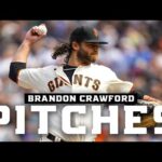 Brandon Crawford's Scoreless Inning | Pitching Debut vs Chicago Cubs