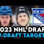 Who Are The Best Left Wing  Draft Targets For The New York Rangers At Pick #23! | NHL Draft 2023