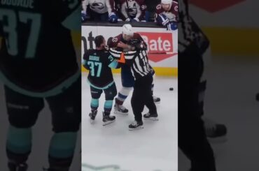 Yanni Gourde vs Josh Manson & Bowen Byram🥊💥(Seattle Kraken vs Colorado Avalanche)