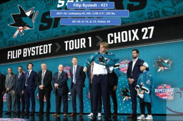 Filip Bystedt - #21 - San Jose Sharks Hockey Prospect Evaluation 2022