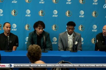 Dereck Lively II & Olivier-Maxence Prosper Press Conference | Dallas Mavericks Press Conference