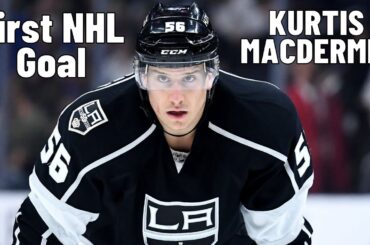 Kurtis MacDermid #56 (Los Angeles Kings) first NHL goal Oct 26, 2017