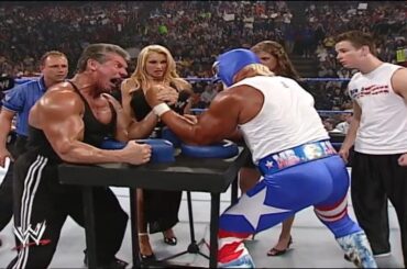 Arm Wrestling Match - Mr Macmahon Vs Mr America (Hulk Hogan) 720p HD Full Match