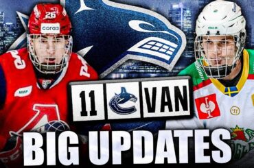 CANUCKS UPDATES: WHO THEY'RE TARGETING @ 11TH OVERALL (2023 NHL Draft Prospects—Willander, Simashev)