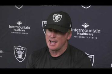 Jon Gruden talks about Raiders upcoming game against the Chiefs - Oct 7, 2020