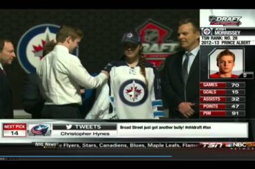 Josh Morrissey 13th Pick 2013 NHL entry Draft