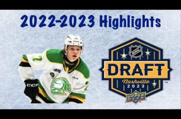 2023 NHL Draft : Easton Cowan - 22-23 Highlights