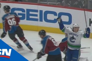 Jake Virtanen Ends Goalless Drought With Backhand Chip Against Semyon Varlamov